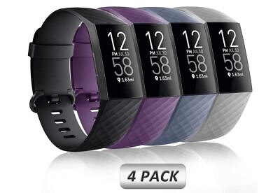 #ad SMALL For Fitbit Charge 3 and 4 Soft Waterproof Replacement Bands Sport Strap $10.00