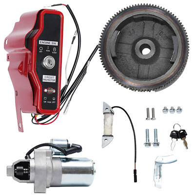 #ad GX240 GX270 Electric Start Kit Starter Motor for Honda Flywheel Switch Engine US $74.05