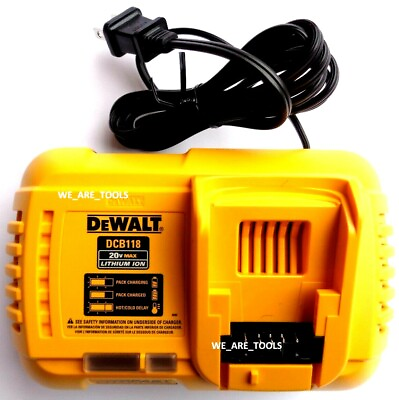 NEW Dewalt Genuine DCB118 Flexvolt 20V 60V Rapid Battery Charger Volt Lithium $54.97