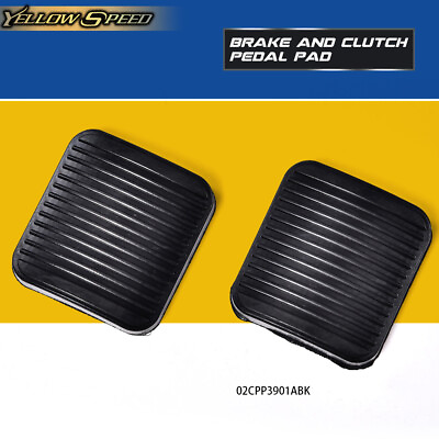 #ad 2Pcs Brake And Clutch Pedal Pad Kit Fit For Jeep Wrangler YJ TJ Cherokee XJ $5.89