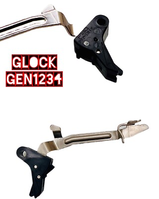 #ad For 1 NSA Flat Face Trigger For Glock Gen 3 4 Drop In Dagger Defense. $25.60