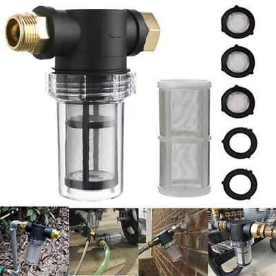 #ad Pressure Washer Pump Inlet Water Garden Hose Filter Water Sediment Attach N7U6 $14.29