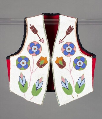 Native American Design Handmade Beaded Vest Front Powwow Regalia XNV506 #ad $499.00