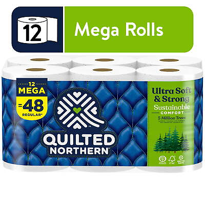 #ad #ad Quilted Northern Ultra Soft amp; Strong Toilet Paper 12 Mega Rolls $12.48