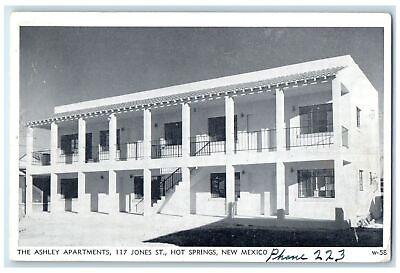#ad c1920#x27;s Ashley Apartment Building Hot Springs New Mexico NM Unposted Postcard $29.95