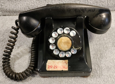 #ad Northern Electric Black Rotary Desk Telephone Decor Item No Cord $27.87