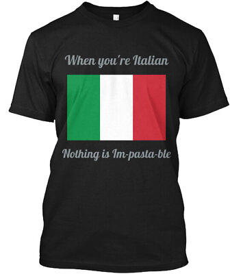 #ad Italian T Shirt Made in the USA Size S to 5XL $21.59
