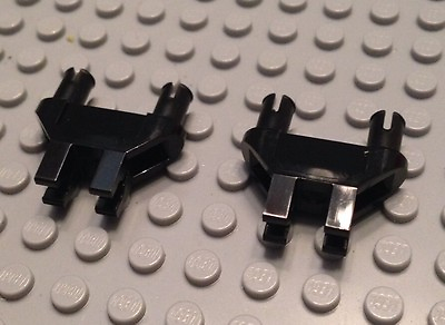 NEW LEGO 2 Black Parts DBL.SNAP 2M. W 2 X O3.2 Holder 6124733 19159 $2.15