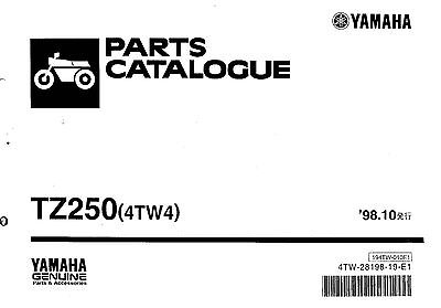 #ad Yamaha Parts Manual Book 1999 TZ250 $18.50