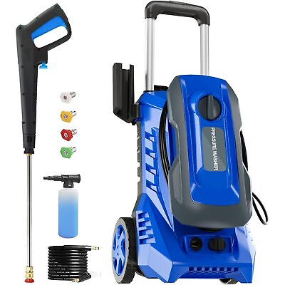 #ad 1500psi Electric Power Washer Car Cleaning Machine Wand Bottle Hose 4 Nozzles $109.99