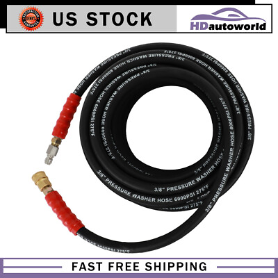 #ad 6000 PSI 3 8quot; Pressure Washer Hose Non Marking R2 Rating 50ft New $59.66
