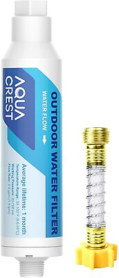 #ad AQUA CREST Inline Water Filter for Car Washing1 Pack with Hose Protector $28.74