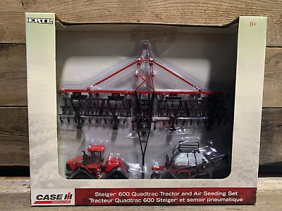 #ad ERTL Case IH Steiger 600 Quadtrac Tractor amp; Air Seeding Set 1:64 NIB $204.99