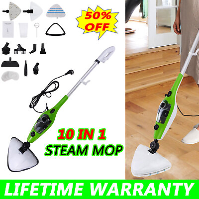 #ad #ad 10 in 1 Detachable Handheld Steam Mop Hot Cleaner Floor Carpet Window Washer $66.39