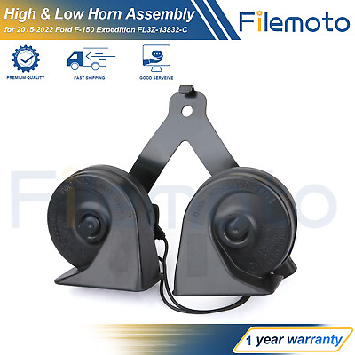 #ad Snail Horn High amp; Low Dual Pitch Assembly for 2015 2022 Ford F 150 FL3Z 13832 C $28.99