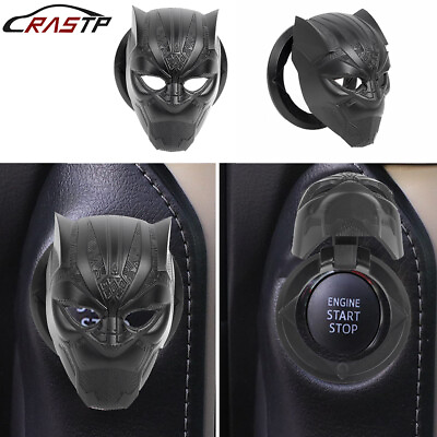 #ad Black Panther Push Start Button Cover Decorative RingCar Engine Button Cover $7.78