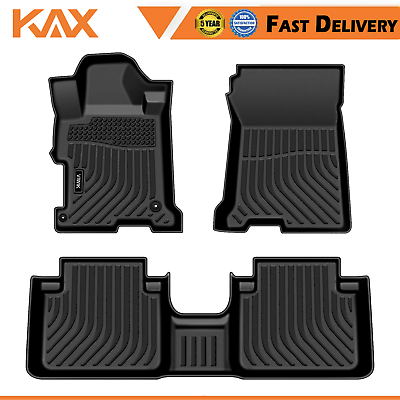 #ad TPE Floor Mats Liner for 2014 2015 2017 Honda Accord All Weather Rubber Black $54.14