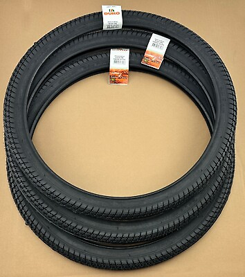 #ad 3 DURO TRIKE SOLID BLACK 24 X 2.00 TWIN MARCH SEMI SLICK TIRES FOR TRICYCLES. $85.79