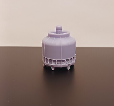 #ad 1:87th H.O. Scale 15T Cooling Tower: Rail Car Load Qty:2 Grey $14.00