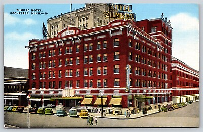 #ad Postcard Zumbro Hotel Rochester MN J28 $5.97