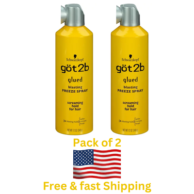 #ad GOT 2B Glued Blasting Freeze Spray 12 Ounce Pack of 2 $15.49