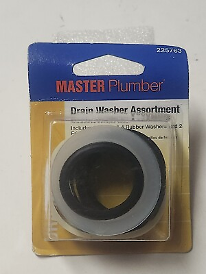 #ad Drain Washer Assortment Drainage Poly Rubber 225 763 Master Plumber 1 qty $5.18
