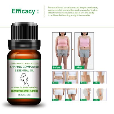 Anti Cellulite Slimming Oil Weight Loss Fat Burner Firming Body Belly Waist Leg $6.44