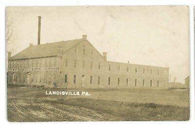 #ad #ad RPPC Steam Heater Factory LANDISVILLE PA Lancaster County Real Photo Postcard $27.99