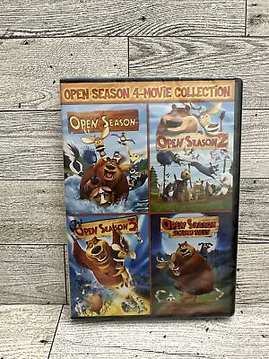 #ad Open Season 4 Movie Collection DVD 2015 NEW SEALED Ships FREE $7.95