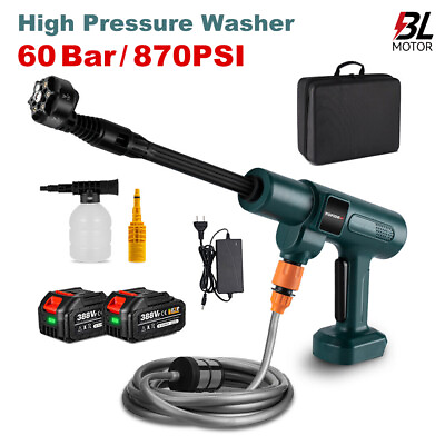 #ad #ad Electric Pressure Washer Cordless Water Spray Gun Portable Car Washer 2 Battery $65.99