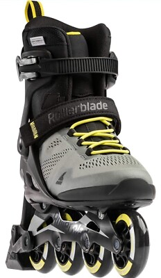 #ad #ad Rollerblade Men#x27;s Macroblade 80 ABT Inline Skates Size 13.5 Silver Yellow UNUSED $149.99
