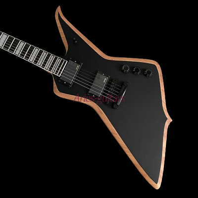 #ad Custom Black Electric Guitar Solid Body HH Pickups T O M Bridge Black Hardware $269.10