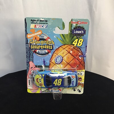 #ad SpongeBob Squarepants Lowes Team Racing #48 Jimmie Johnson SpongeBob Car $7.50