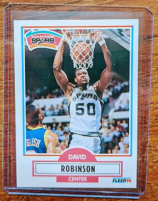 #ad 1990 Fleer #172 David Robinson Basketball Card Mint $0.99