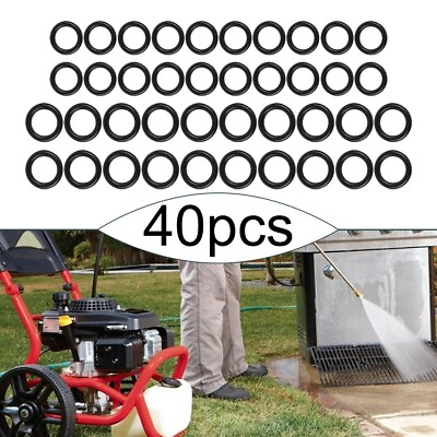 #ad Effortless Installation 40 Piece Set of Rubber O Rings for Pressure Washer Hose $6.32
