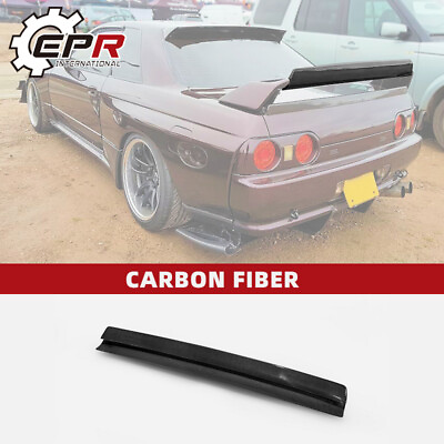 #ad For Nissan Skyline R32 GTR FRD Type Carbon Fiber Rear Spoiler Wing Gurney Flap $257.04