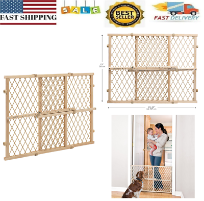 Pet Dog Gate Child Baby Safety Puppy Cat Door Expandable Barrier Plastic Fence #ad $22.97
