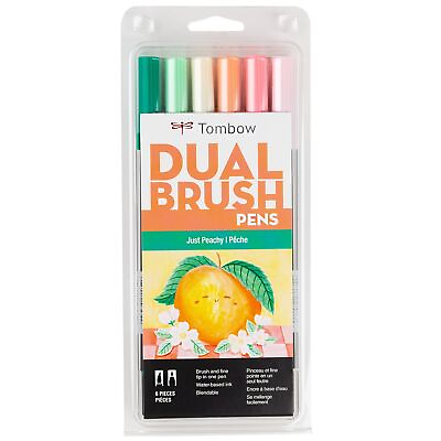 #ad Tombow Dual Brush Markers 6 Pkg Just Peachy $17.10