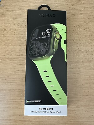 #ad Nomad Goods Apple Watch Sport Band Glow 2.0 45mm 49mm IN HAND 🆕 🟩⌚️ $120.00