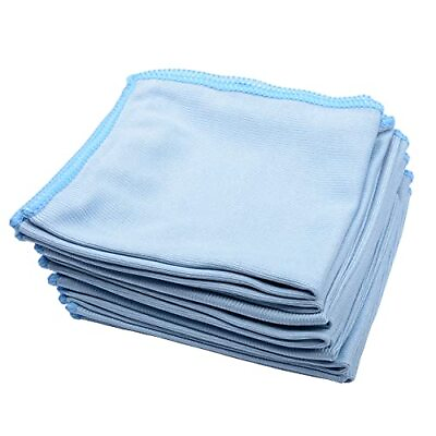 #ad 8Pcs Microfiber Towel Cleaning Cloth Mop 12x12 inch for Glass Windows Mirrors... $15.61