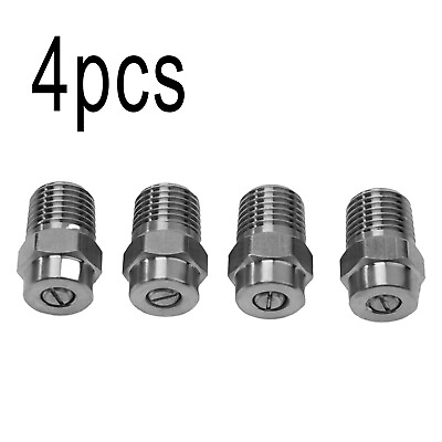#ad #ad 4x Pressure Washer Nozzle Replacement Thread Type Spray High Strength Reliable $12.25