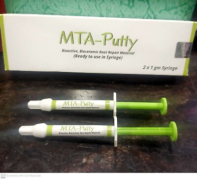 #ad Dental MTA PUTTY Bioactive Bioceramic Root Repair Material 2 x 1g Syr Pack $46.11