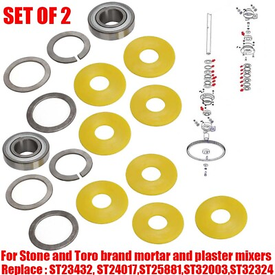 #ad For Stone and Toro brand mortar and plaster mixers Bearing amp; Seal 2 Set ST32324 $163.99