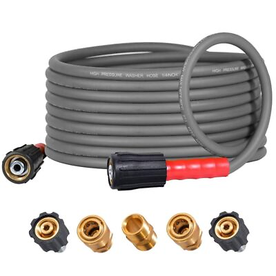 #ad #ad YAMATIC Super Flexible Pressure Washer Hose 25FT X 1 4 Kink Resistant Real 3200 $46.72