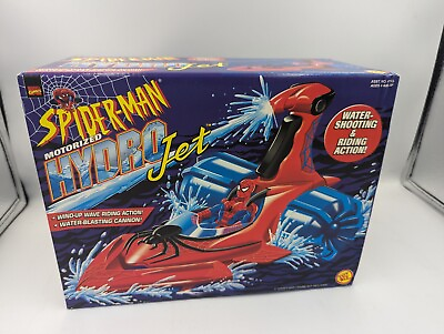 #ad #ad Spider Man Motorized Hydro Jet Toy Biz 1998 Water Shooting Marvel New In Box $34.99