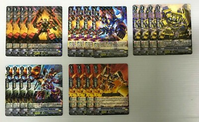 #ad Cardfight Vanguard V BT08 Dimension Police R and C Playset 4x Each 4 Markers $16.00