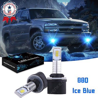 #ad Ice Blue For Chevy Tahoe 2001 2006 2x 880 LED Fog Lights Bulbs Foglamp 8000K $13.91