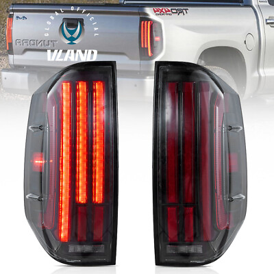 #ad CLEAR LED Tail Lights For TOYOTA Tundra 2014 2021 Rear Brake Lamps w Sequential $359.99