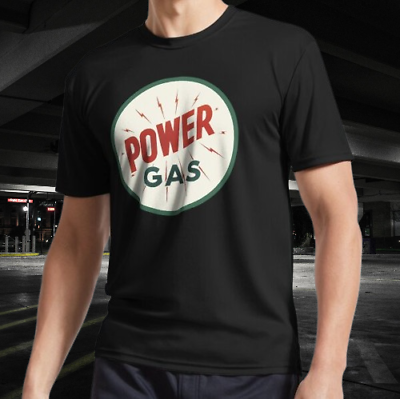 #ad Power Gas Active Logo T Shirt Funny Size Mode American T shirt $20.00