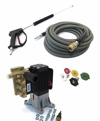 #ad 4000 psi AR PRESSURE WASHER PUMP amp; SPRAY KIT replacement RSV3G34D F40 1quot; Shaft $514.99